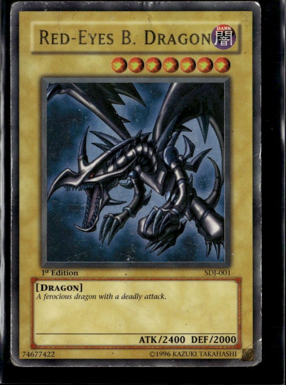 black dragon yugioh card Red Eyes Deck An individual card from the Yu Red-Eyes Black Dragon (Anime Art)