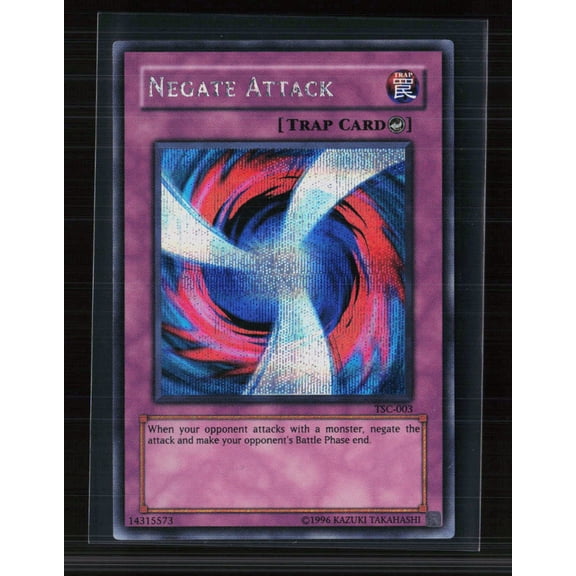 2003 Yu-Gi-Oh! The Sacred Cards Negate Attack Secret Rare Counter Trap Card