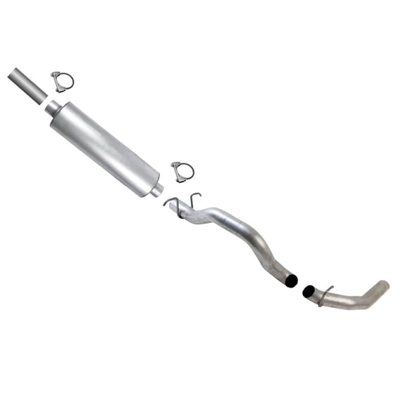 2003 for F350 for Super Duty VWF35601D Rear Weld-On Muffler & Tail Pipe Kit - 7.3L Compatible