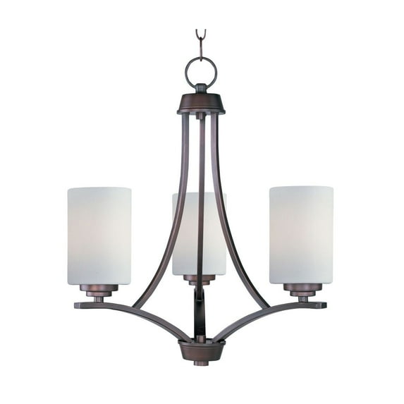 20033SWOI Maxim Lighting Deven- 18 Inch 3 Light Semi-Flush Mount in Contemporary style-Oil Rubbed Bronze Finish