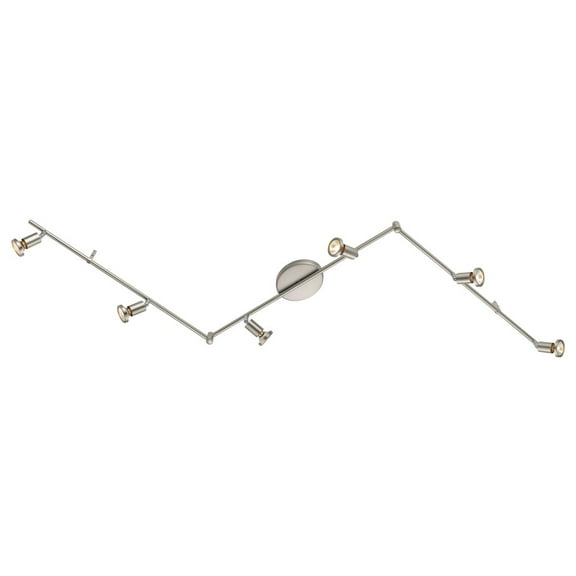 200396A-Eglo Lighting-Buzz - 6 Light Track Light In Transitional Style-4.38 Inches Tall and 4.5 Inches Wide-Matte Nickel Finish