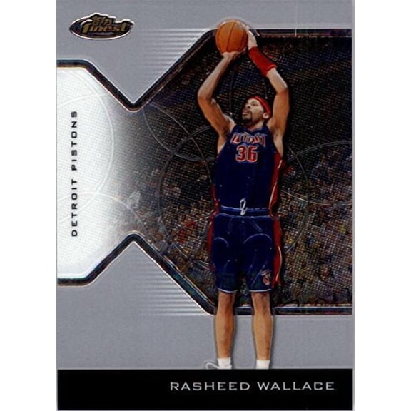 2004-05 Finest #36 Rasheed Wallace NBA Basketball Trading Card
