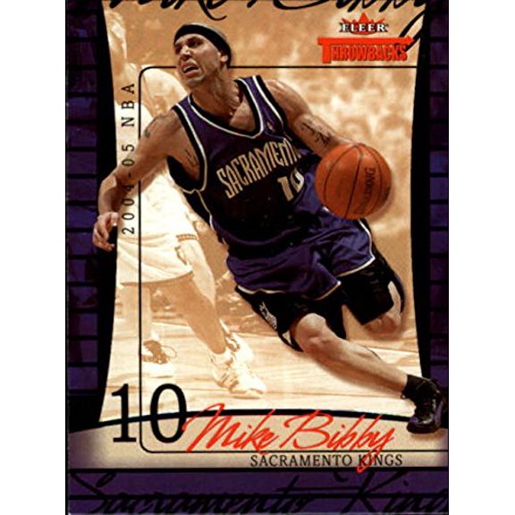 2004-05 Fleer Throwbacks #29 Mike Bibby NBA Basketball Trading Card