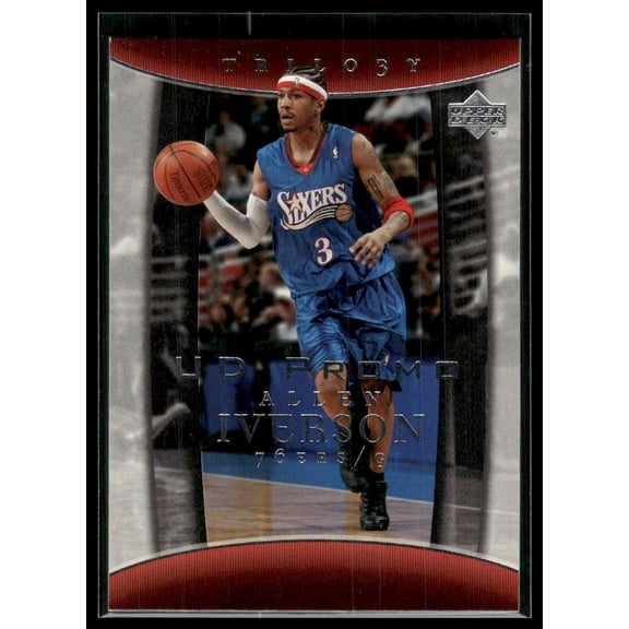 2004-05 Upper Deck Trilogy Basketball Card 73 Allen Iverson Philadelphia 76ers