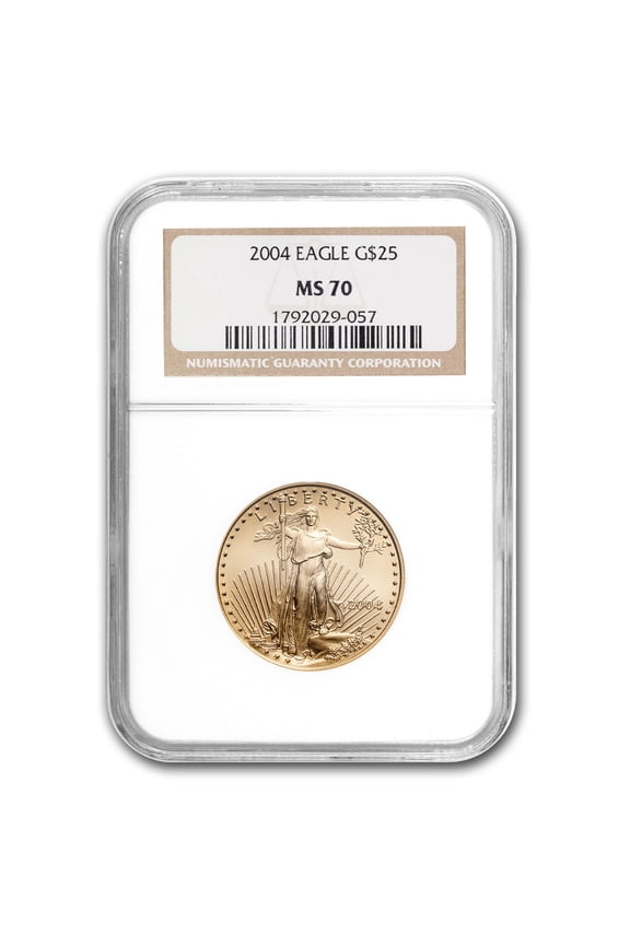 2004 1/2 oz American Gold Eagle MS-70 NGC