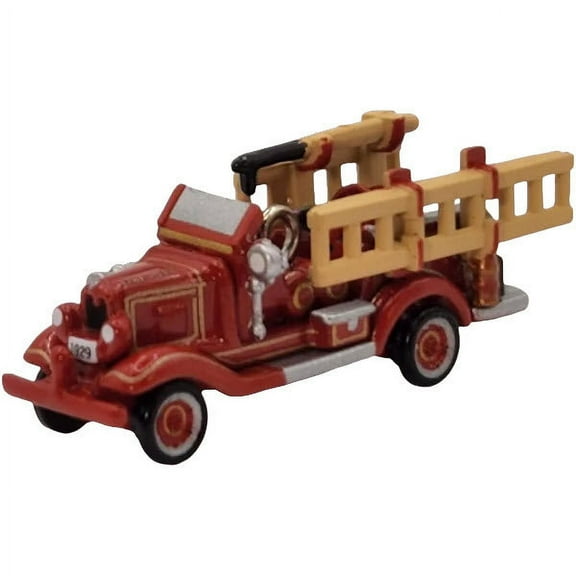 2004 (1929) Chevrolet Fire Engine (Miniature Fire Brigade) Hallmark Keepsake Christmas Tree Ornament - QXM5164