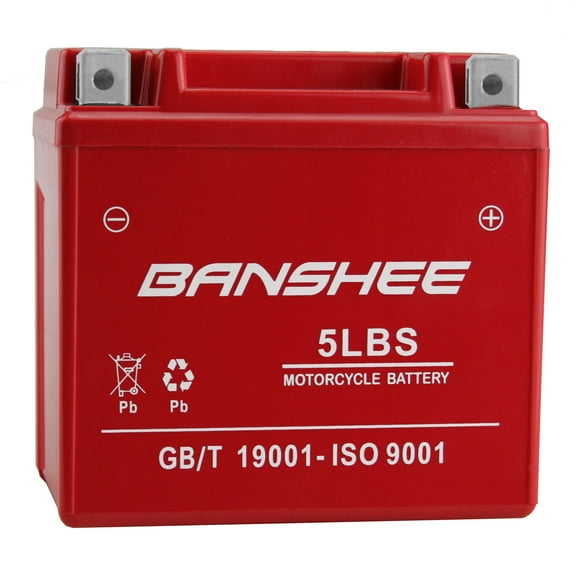 Banshee YTX5L-BS Motorcycle Battery, Compatible with 2004 - 2000 E-Ton Beamer