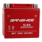 Banshee YTX5L-BS Motorcycle Battery, Compatible with 2004 - 2000 E-Ton Beamer