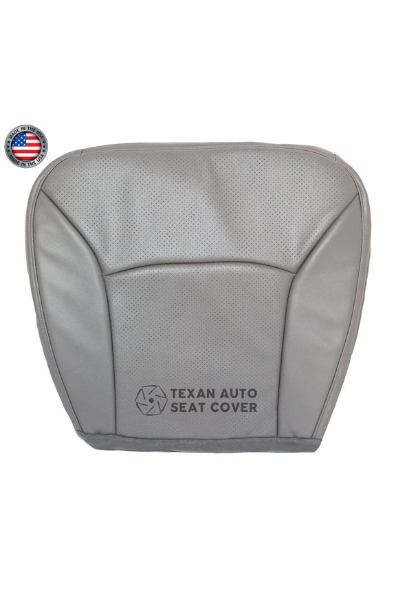2004 2005 2006 2007 2008 Ford E150 E250 E350 Econoline Van Driver Bottom Perforated Vinyl Seat Cover Gray