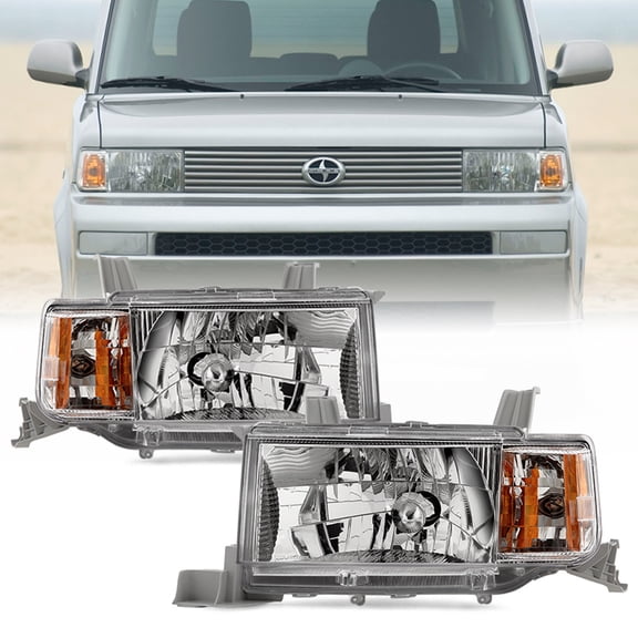 2004 2005 2006 Scion XB Headlights Headlamps Set Replacement Left+Right 04 05 06