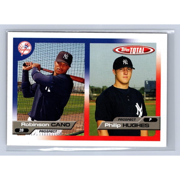 2004 2005 Topps Total Philip Hughes Robinson Cano #718