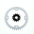 thumbnail image 1 of 2004-2006 Yamaha Raptor YFM350 13 Tooth Front and 38 Tooth Rear Silver Sprocket, 1 of 3