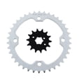 thumbnail image 1 of 2004 - 2006 Yamaha Raptor YFM350 14 Tooth Front & 38 Tooth Rear Silver Sprocket, 1 of 3