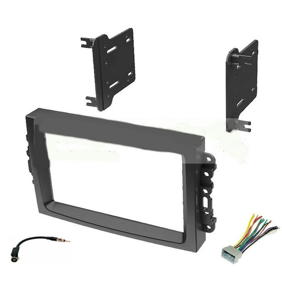 2004 - 2007 Dodge Durango Double Din Dash Kit Wiring Harness Antenna Adapter