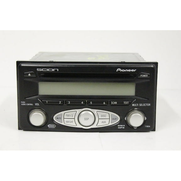 2004-2007 SCION AM/FM RADIO CD MP3 STEREO AUDIO PLAYER 08600-21800
