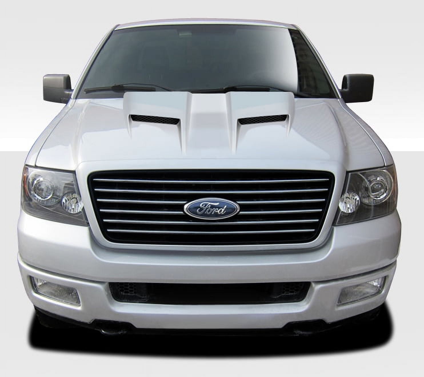 APS Stainless Steel Billet Front Grill Insert For Ford F-150 (2006-2008) - Chrome Polished Main & Lower Bumper Combo