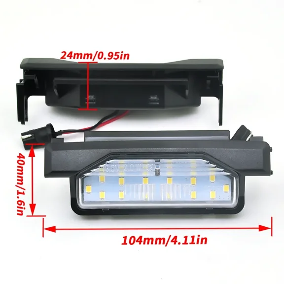 2004-2011 for Mazda RX8 RX-8 [BRIGHT WHITE] SMD LED License Plate Light Housing Pair