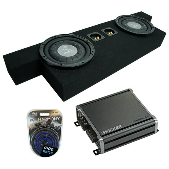 2004-2012 Chevy Colorado Crew Cab Truck Harmony F104 Dual 10" Sub Box & CXA800.1
