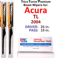 thumbnail image 1 of 2004 Acura TL Performance Beam Wipers (Set of 2), 1 of 3