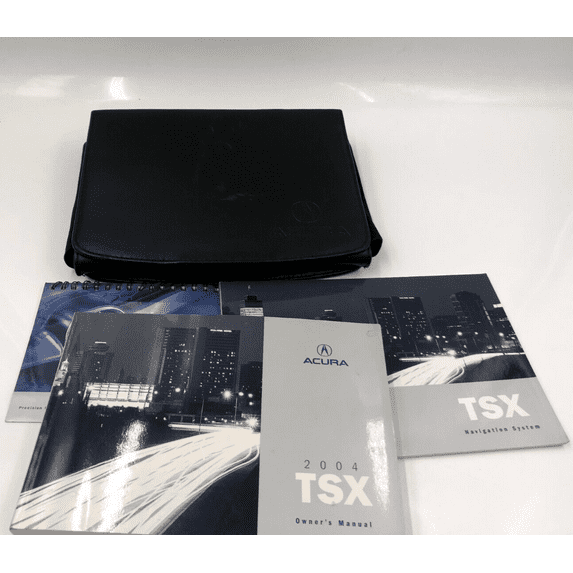 2004 Acura TSX Owners Manual Handbook Set with Case OEM H01B03055
