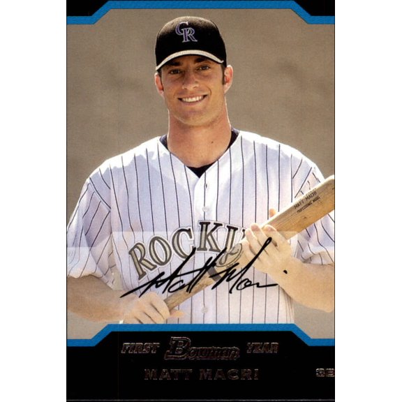 2004 Bowman Draft #58 Matt Macri RC MLB Baseball Trading Card