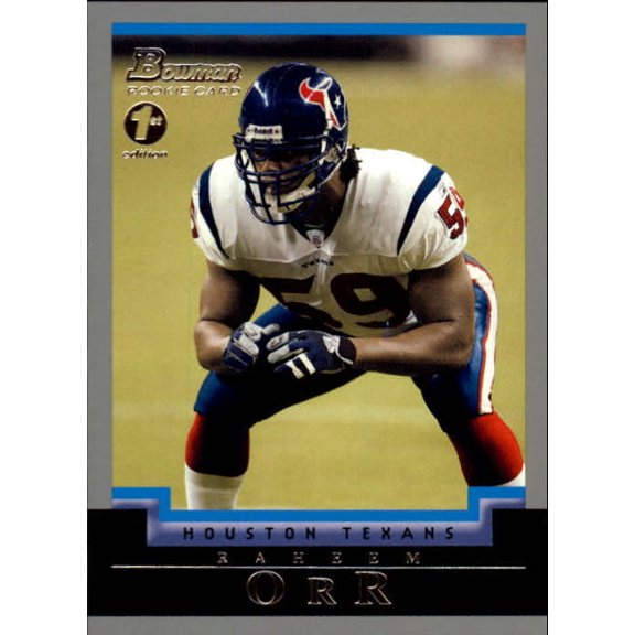 2004 Bowman First Edition #237 Raheem Orr NFL Football Trading Card