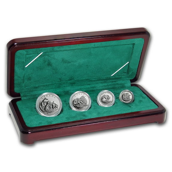 2004 Canada 4-Coin Platinum Proof Set: Grizzly Bear