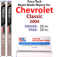 thumbnail image 1 of 2004 Chevrolet Classic Beam Blade Wipers (Set of 2), 1 of 3