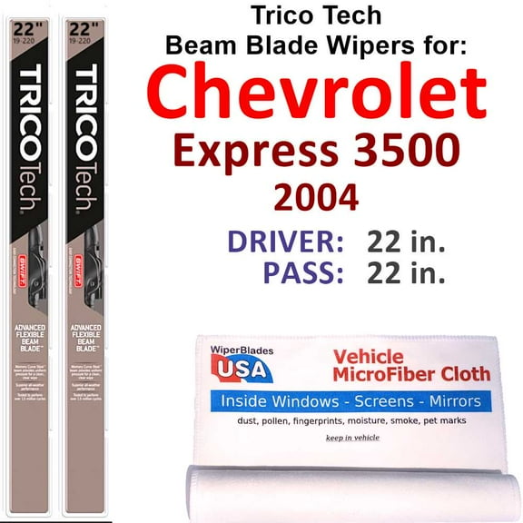 2004 Chevrolet Express 3500 Beam Blade Wipers (Set of 2)