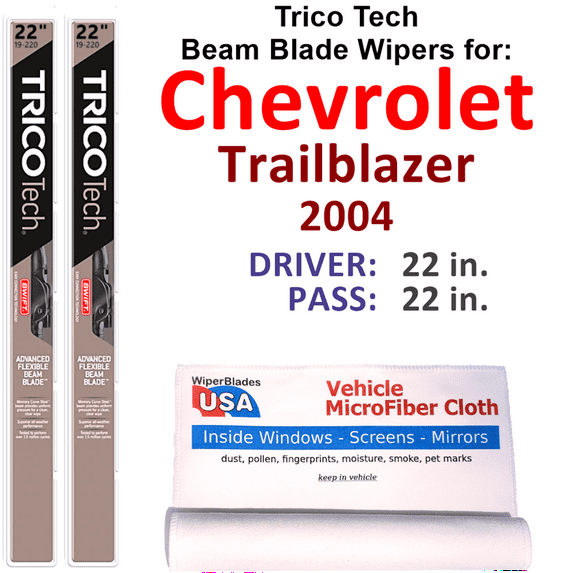 2004 Chevrolet Trailblazer Beam Blade Wipers (Set of 2)