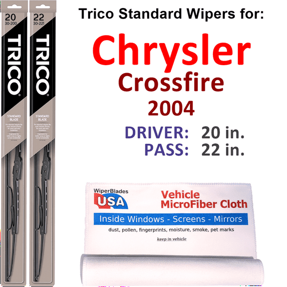 2004 Chrysler Crossfire Wiper Blades (Set of 2)