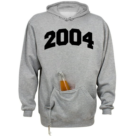 2004 College Style Beer Holder Tailgate Hoodie Sweatshirt Unisex Large Oxford