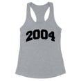thumbnail image 1 of 2004 College Style Tank Top Fitted Racerback Women's Large Heather Grey, 1 of 5