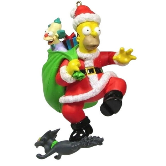 2004 D'oh! Ho! Ho! Merry Christmas Talking Ornament (Simpsons) by Carlton Cards