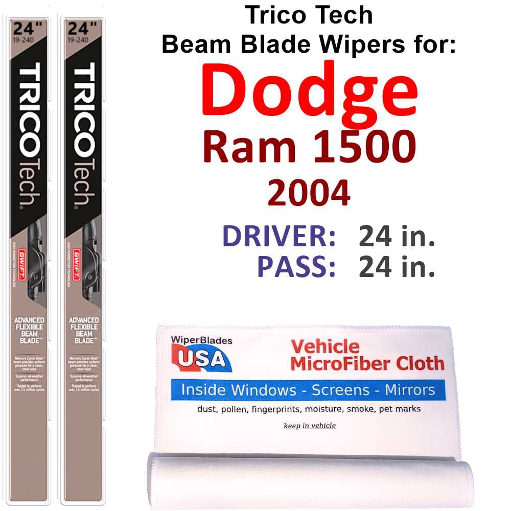 2004 Dodge Ram 1500 Beam Blade Wipers (Set of 2)