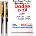 thumbnail image 1 of 2004 Dodge SX 2.0 Performance Beam Wipers (Set of 2), 1 of 3