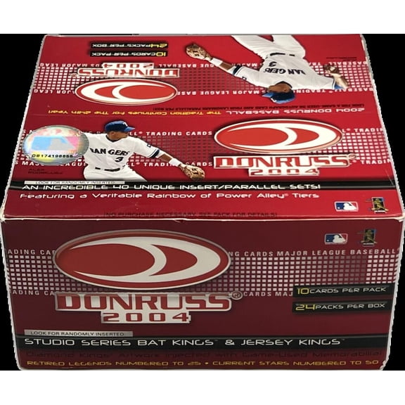 2004 Donruss Jersey Kings and Bat Kings Baseball 24-Pack Unsealed Box
