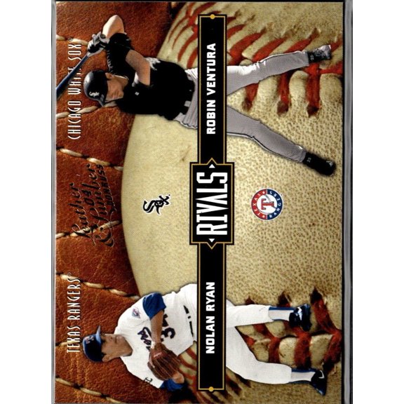 2004 Donruss Leather & Lumber Rivals LLR-25 Nolan Ryan Robin Ventura 0729/2499