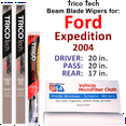 thumbnail image 1 of 2004 Ford Expedition Beam Blade Wipers (Set of 3) w/Rear Wiper, 1 of 3