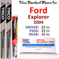 thumbnail image 1 of 2004 Ford Explorer Wiper Blades (Set of 3) w/Rear Wiper, 1 of 3