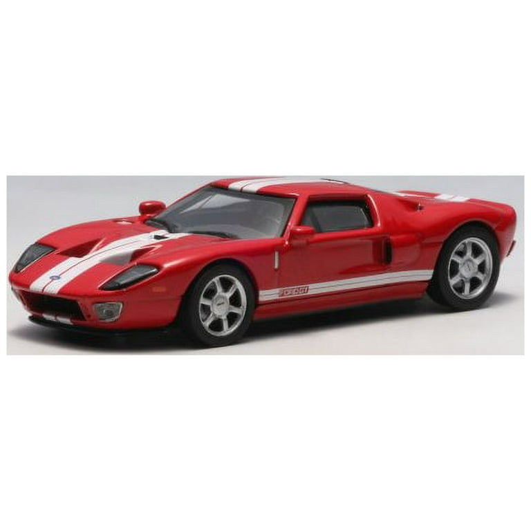 2004 Ford GT, Red w/ Stripes - Auto Art 20351 - 1/64 Scale 2004 Ford GT, Red w/ Stripes - Auto Art 20351 - 1/64 Scale