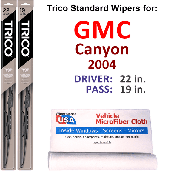 2004 GMC Canyon Wiper Blades (Set of 2)