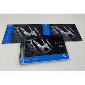2004 Honda Accord Sedan Owners Manual Set OEM I04B25009