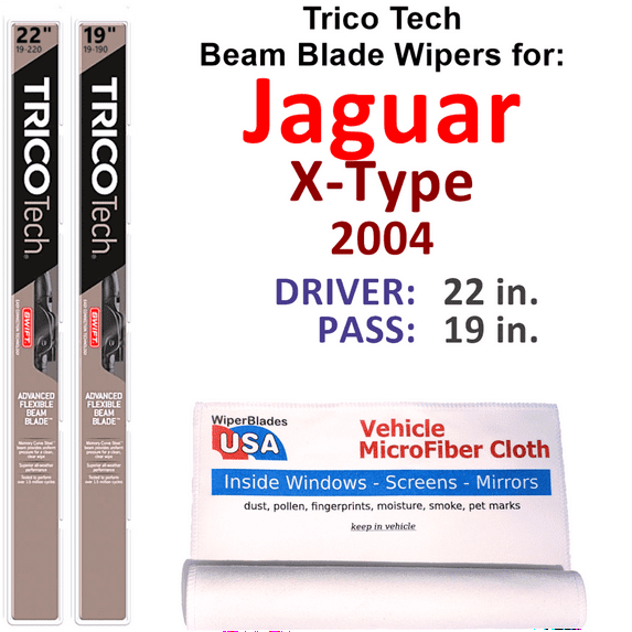 2004 Jaguar X-Type Beam Blade Wipers (Set of 2)