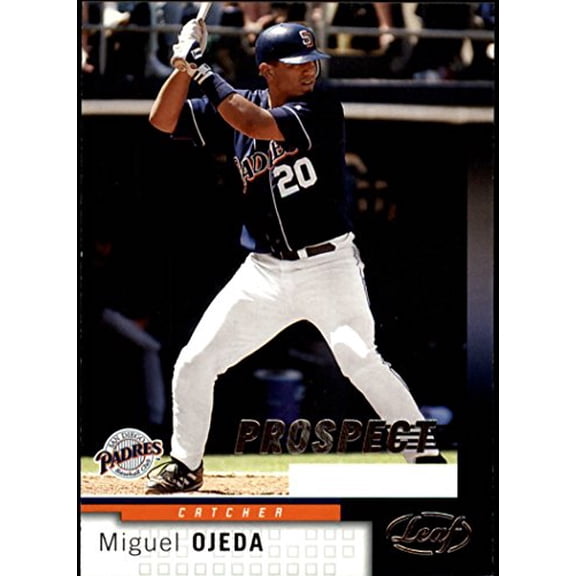 2004 Leaf #244 Miguel Ojeda PROS MLB Baseball Trading Card