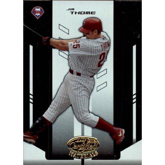 2004 Leaf Certified Materials #98 Jim Thome MLB Baseball Trading Card