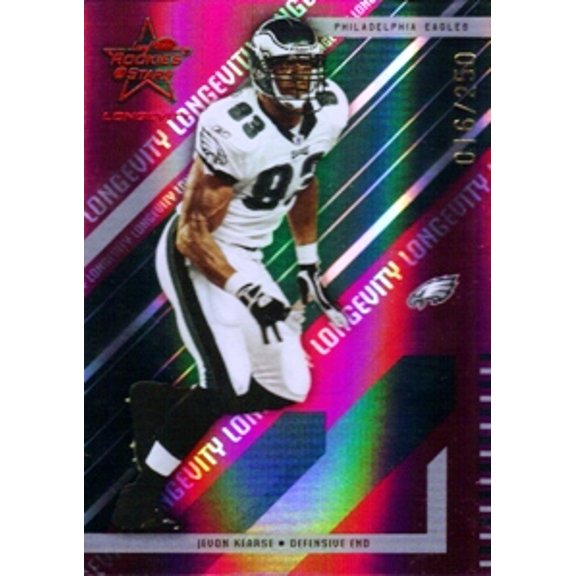 2004 Leaf Rookies and Stars Longevity Ruby #70 Jevon Kearse /250 NFL Football Trading Card