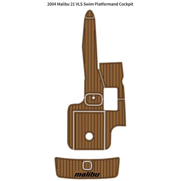 2004 Malibu 21 VLS Swim Platform Cockpit Pad Boat EVA Foam Teak Deck Floor Mat