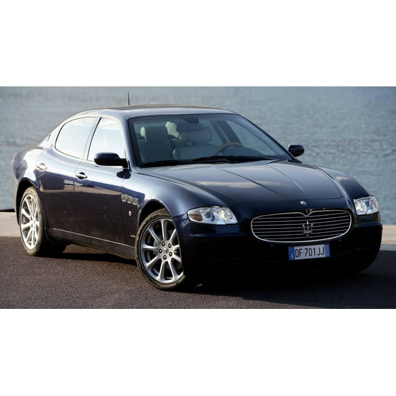 2004 Maserati Quattroporte - 12x18 Inch Laminated Poster - Stunning Detail and Bold Colors