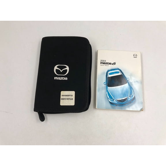 2004 Mazda 6 Owners Manual Handbook with Case OEM D03B27025
